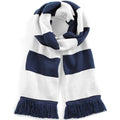 French Navy-White - Front - Beechfield Unisex Adult Stadium Scarf