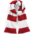 Classic Red-White - Front - Beechfield Unisex Adult Stadium Scarf