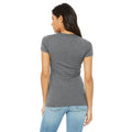 Grey - Back - Bella + Canvas Womens-Ladies Triblend T-Shirt