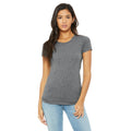 Grey - Side - Bella + Canvas Womens-Ladies Triblend T-Shirt