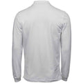 White - Back - Tee Jays Mens Luxury Stretch Long-Sleeved Polo Shirt