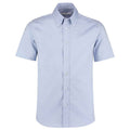 Light Blue - Front - Kustom Kit Mens Premium Oxford Tailored Short-Sleeved Shirt