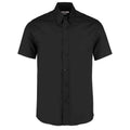 Black - Front - Kustom Kit Mens Premium Oxford Tailored Short-Sleeved Shirt