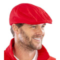 Red - Side - Result Headwear Unisex Adult Gatsby Cap