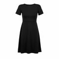 Deep Black - Front - NEOBLU Womens-Ladies Camille Milano Mini Dress