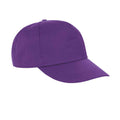 Purple - Back - Result Headwear Unisex Adult Houston Cap