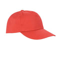 Red - Back - Result Headwear Unisex Adult Houston Cap