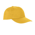 Yellow - Back - Result Headwear Unisex Adult Houston Cap