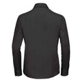 Black - Back - Russell Collection Womens-Ladies Poplin Easy-Care Long-Sleeved Formal Shirt