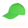 Lime Green - Front - Result Headwear Unisex Adult Memphis Brushed Cotton Cap