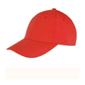 Red - Front - Result Headwear Unisex Adult Memphis Brushed Cotton Cap