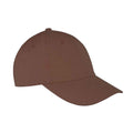 Chocolate - Back - Result Headwear Unisex Adult Memphis Brushed Cotton Cap