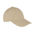 Khaki - Back - Result Headwear Unisex Adult Memphis Brushed Cotton Cap