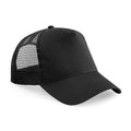 Black-Black - Front - Beechfield Unisex Adult Snapback Trucker Cap