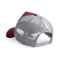 Burgundy-Grey - Back - Beechfield Unisex Adult Snapback Trucker Cap