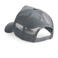 Graphite Grey-Graphite Grey - Front - Beechfield Unisex Adult Snapback Trucker Cap