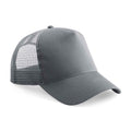 Graphite Grey-Graphite Grey - Back - Beechfield Unisex Adult Snapback Trucker Cap