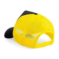 Black-Yellow - Back - Beechfield Unisex Adult Snapback Trucker Cap