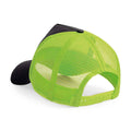 Black-Lime Green - Back - Beechfield Unisex Adult Snapback Trucker Cap