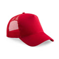 Classic Red-Classic Red - Front - Beechfield Unisex Adult Snapback Trucker Cap