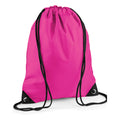 Fuchsia - Front - Bagbase Premium Drawstring Bag