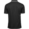 Black-White - Back - Tee Jays Mens Tipped Stretch Polo Shirt