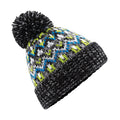 Liquorice Zing - Front - Beechfield Unisex Adult Blizzard Geometric Bobble Beanie