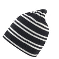 Black-White - Back - Result Unisex Adult Team Reversible Beanie