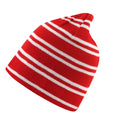 Red-White - Back - Result Unisex Adult Team Reversible Beanie