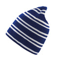 Royal Blue-White - Back - Result Unisex Adult Team Reversible Beanie