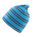 Aqua-Grey - Back - Result Unisex Adult Team Reversible Beanie