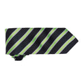 Black-Lime - Back - Premier Mens Stripe Waffle Tie