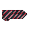 Black-Red - Back - Premier Mens Stripe Waffle Tie