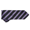 Black-Rich Violet - Back - Premier Mens Stripe Waffle Tie