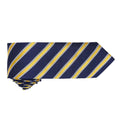 Navy-Gold - Back - Premier Mens Stripe Waffle Tie