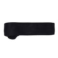 Black - Back - Premier Unisex Adult Slim Knitted Tie