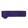 Purple - Back - Premier Unisex Adult Slim Knitted Tie