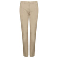 Stone - Front - Henbury Womens-Ladies Stretch Chinos