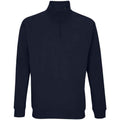 French Navy - Front - SOLS Unisex Adult Conrad Quarter Zip Sweatshirt