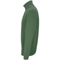 Bottle Green - Side - SOLS Unisex Adult Conrad Quarter Zip Sweatshirt