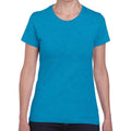 Sapphire Blue Heather - Front - Gildan Womens-Ladies Heavy Cotton Heavy Blend T-Shirt