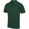 Bottle Green - Front - AWDis Cool Mens Moisture Wicking Polo Shirt