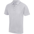 Heather Grey - Front - AWDis Cool Mens Moisture Wicking Polo Shirt