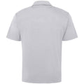 Heather Grey - Back - AWDis Cool Mens Moisture Wicking Polo Shirt