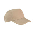 Khaki Brown - Back - Result Boston 5 Panel Baseball Cap