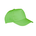 Lime - Back - Result Boston 5 Panel Baseball Cap