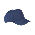 Navy - Back - Result Boston 5 Panel Baseball Cap