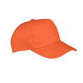 Orange - Back - Result Boston 5 Panel Baseball Cap