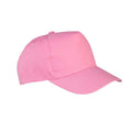 Pink - Back - Result Boston 5 Panel Baseball Cap