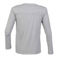 Grey - Back - SF Men Mens Feel Good Heather Stretch Long-Sleeved T-Shirt